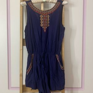 Blue short jumpsuit